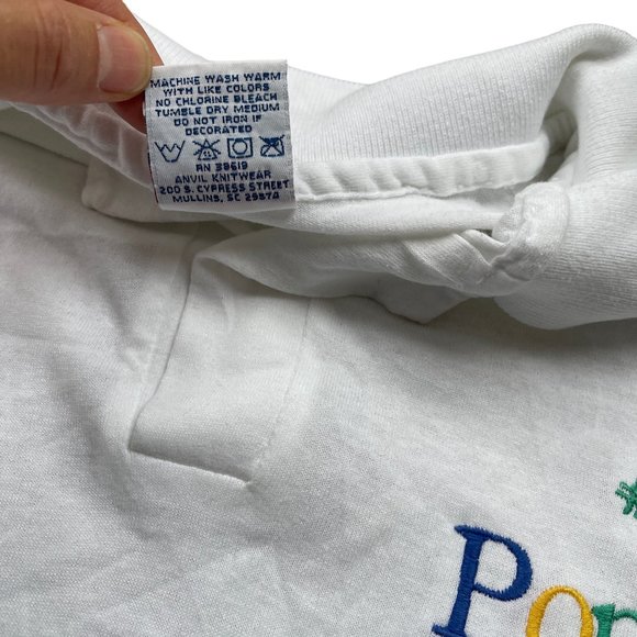 Vintage Anvil Polo Single Stitch Pop Pop Dad Gift Shirt Threadbare Sz Large - Picture 5 of 12